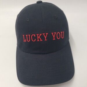 Vintage Lucky You Movie Promo Hat Adjustable 2007 Romance Poker Black Red Cotton
